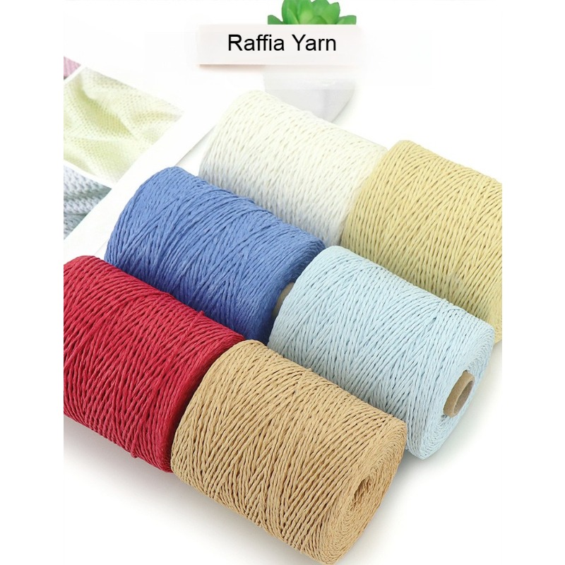 150g Effen 2-draads Raffia Gar - Crochet Bag Raffia recensie en prijs