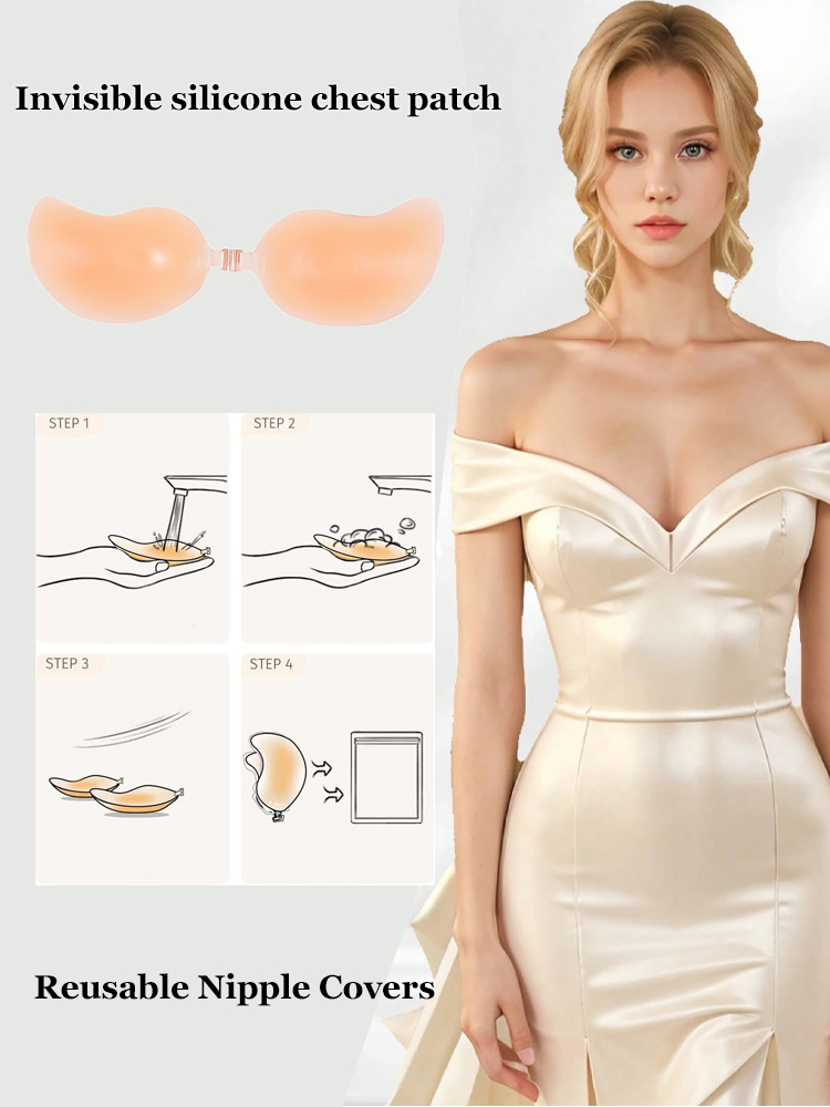 2 Stuks Herbruikbare Siliconen - Bralette Triangle Set recensie en prijs