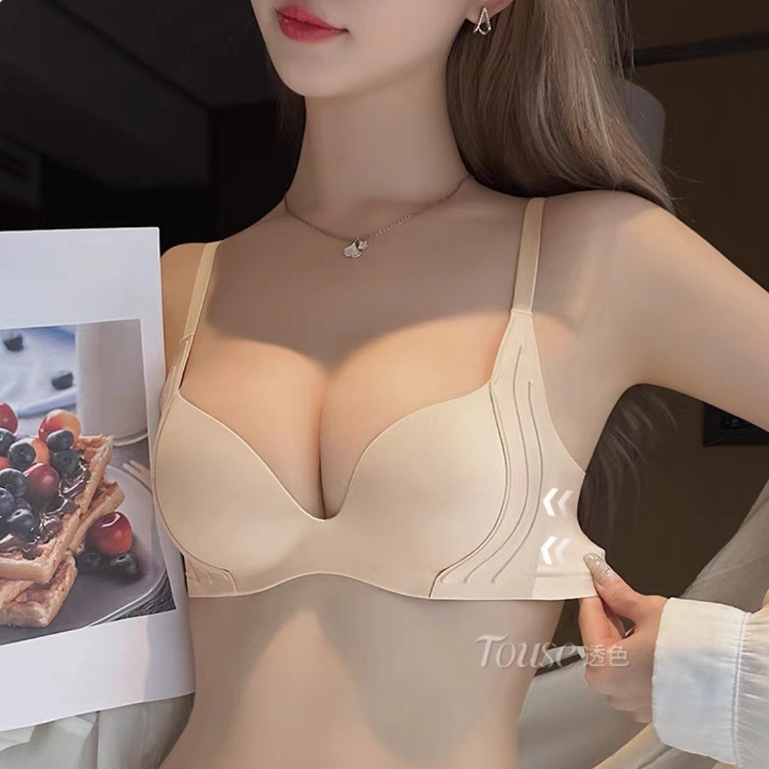 Draadloze push-up bh voor klei - Bralette Triangle Set recensie en prijs